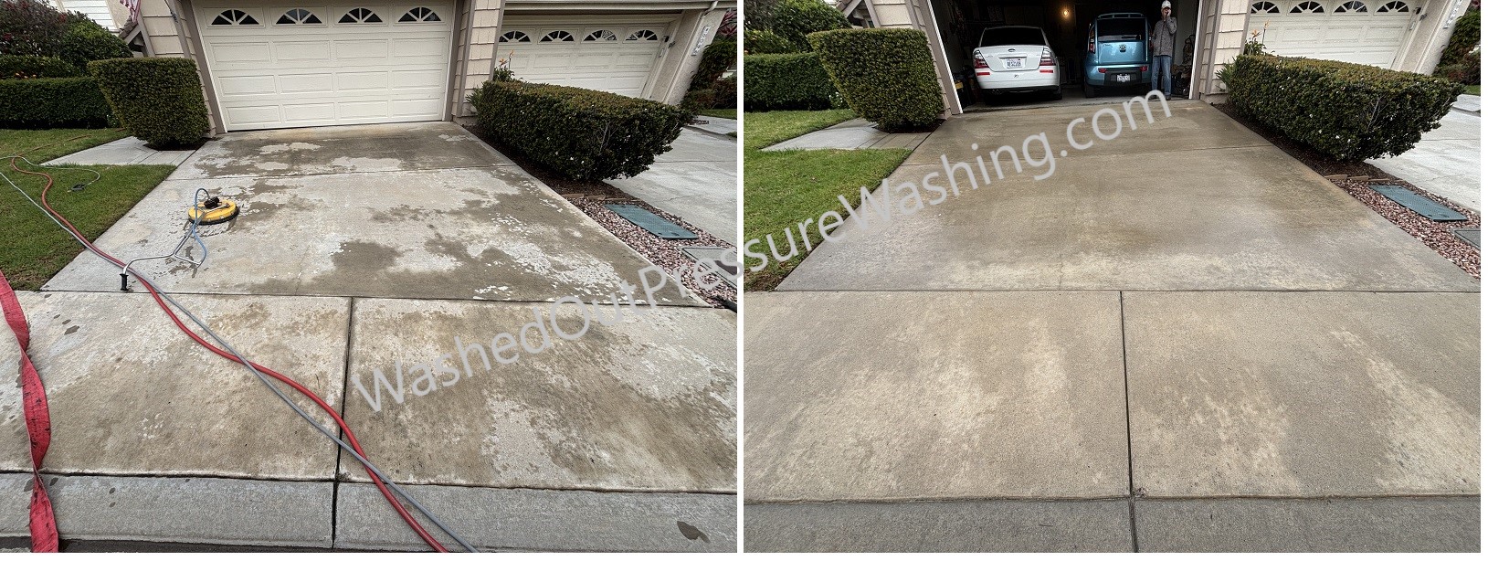 Driveway Cleaning In Vista CA by Washed Out Pressure Washing in Vista