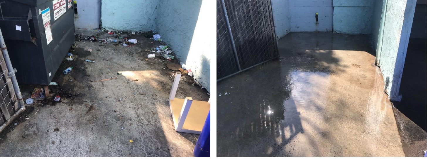 Trash Enclosure by Washed Out Pressure Washing