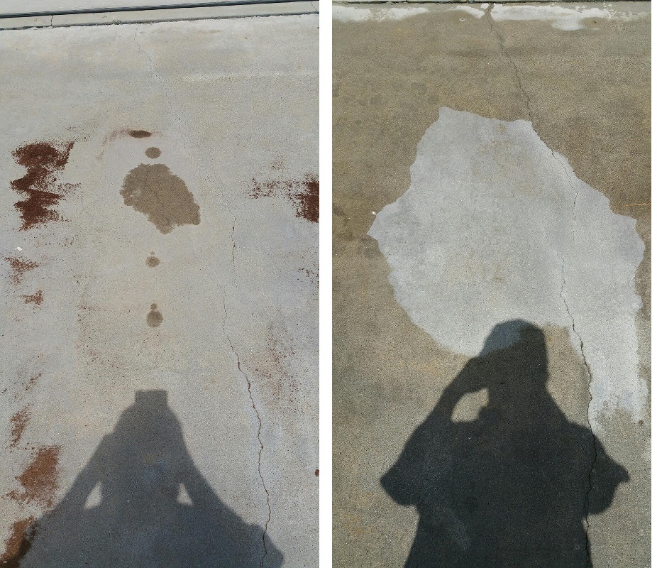 Driveway Oil by Washed Out Pressure Washing
