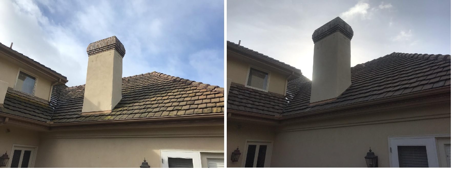Flat Tile Softwash by Washed Out Pressure Washing