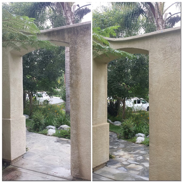 Stucco Archway by Washed Out Pressure Washing