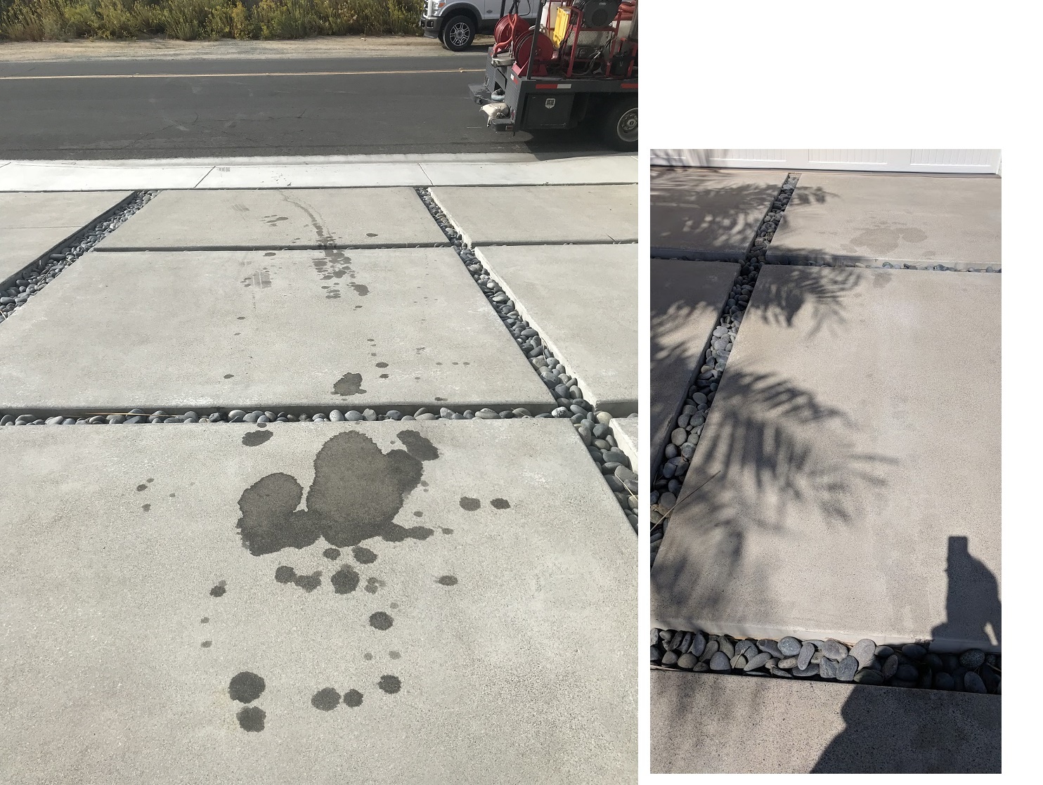 Driveway Oil Removal by Washed Out Pressure Washing