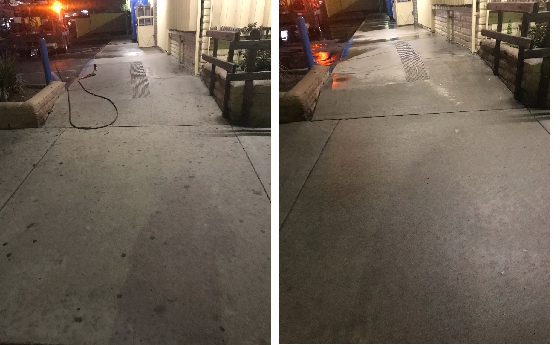 Gum Removal by Washed Out Pressure Washing