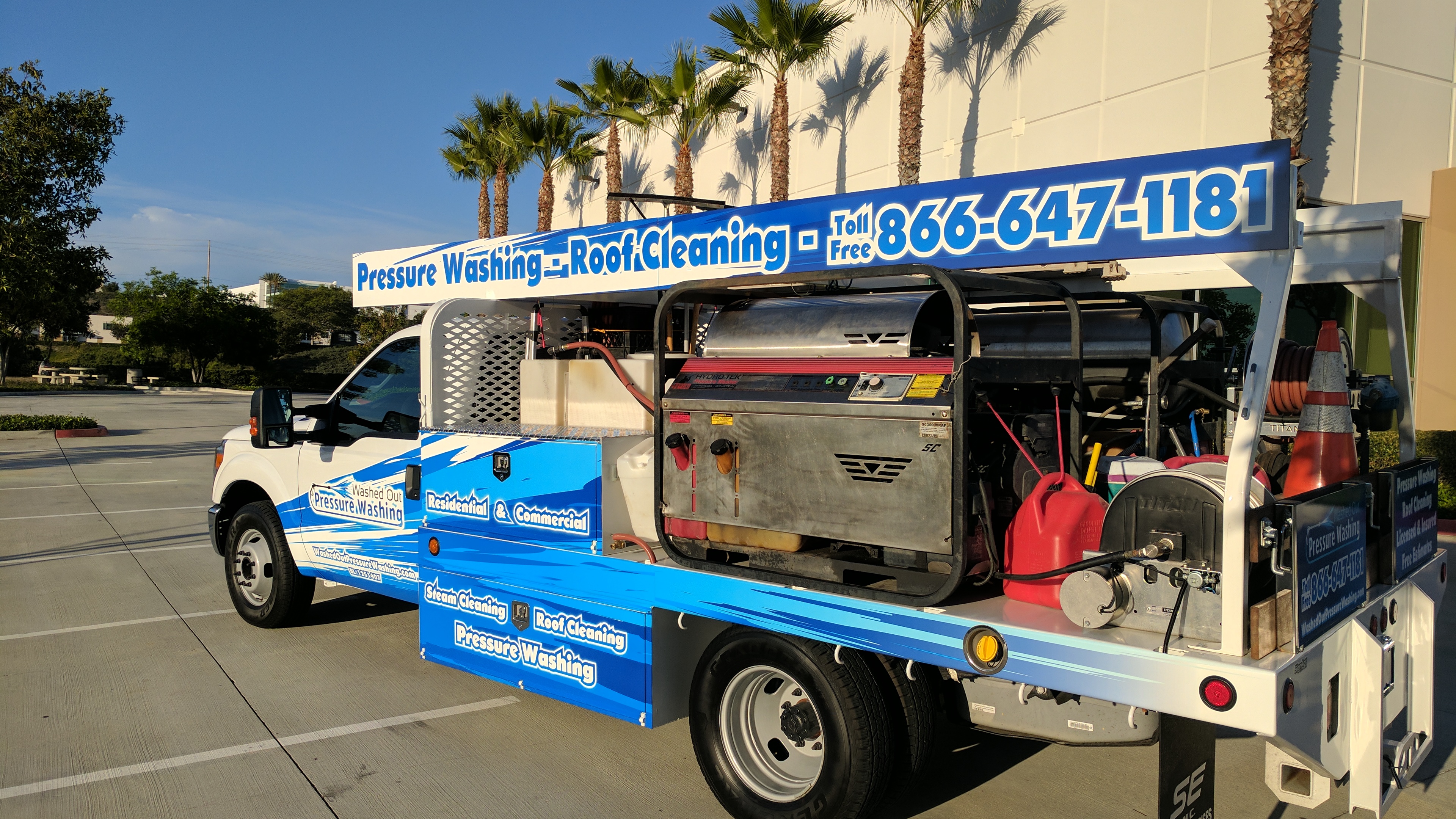 Washed Out Pressure Washing truck and crew