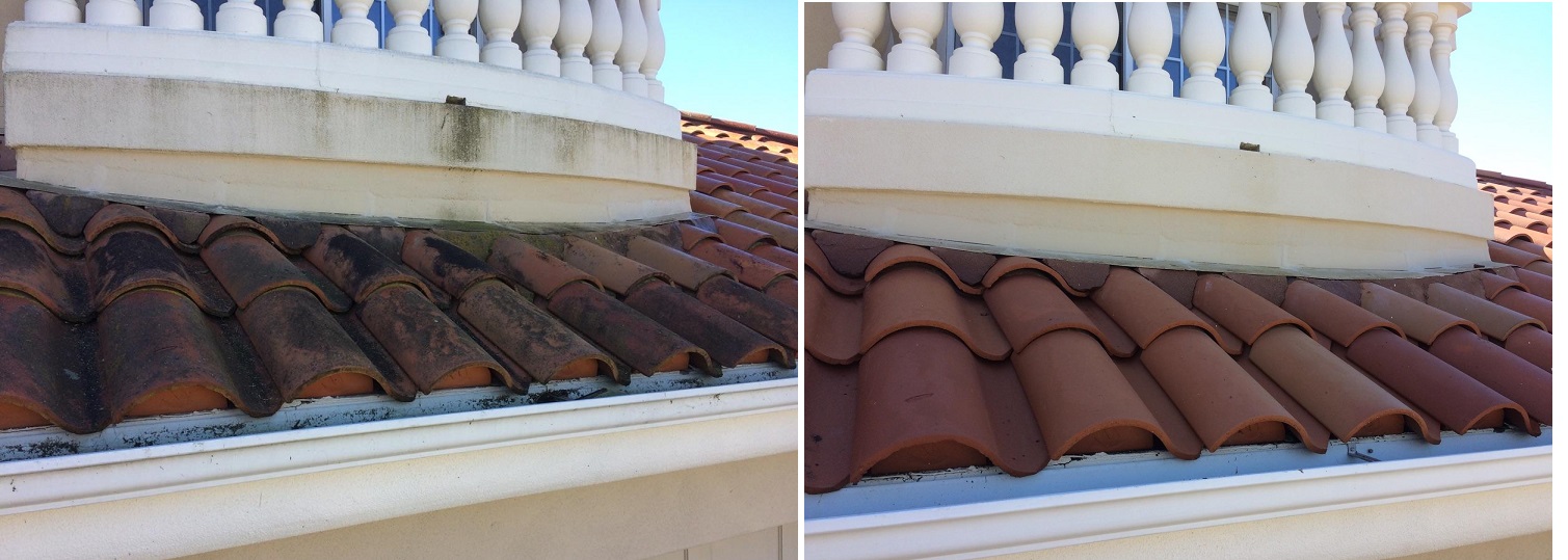 Clay Tile Softwash by Washed Out Pressure Washing